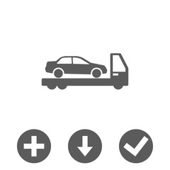 tow truck icon stock vector illustration flat design