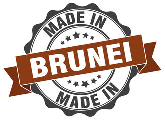 made in Brunei round seal