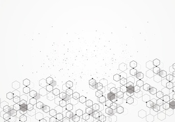 Network dot and line technology communication background