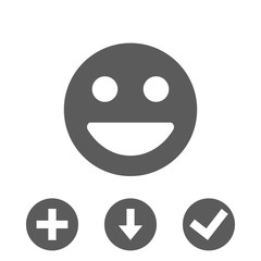 Smile icon stock vector illustration flat design