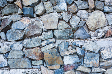Background wall made of stone.