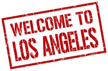 welcome to Los Angeles stamp