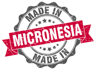 Fototapeta premium made in Micronesia round seal