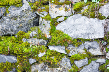 Background wall made of stone.