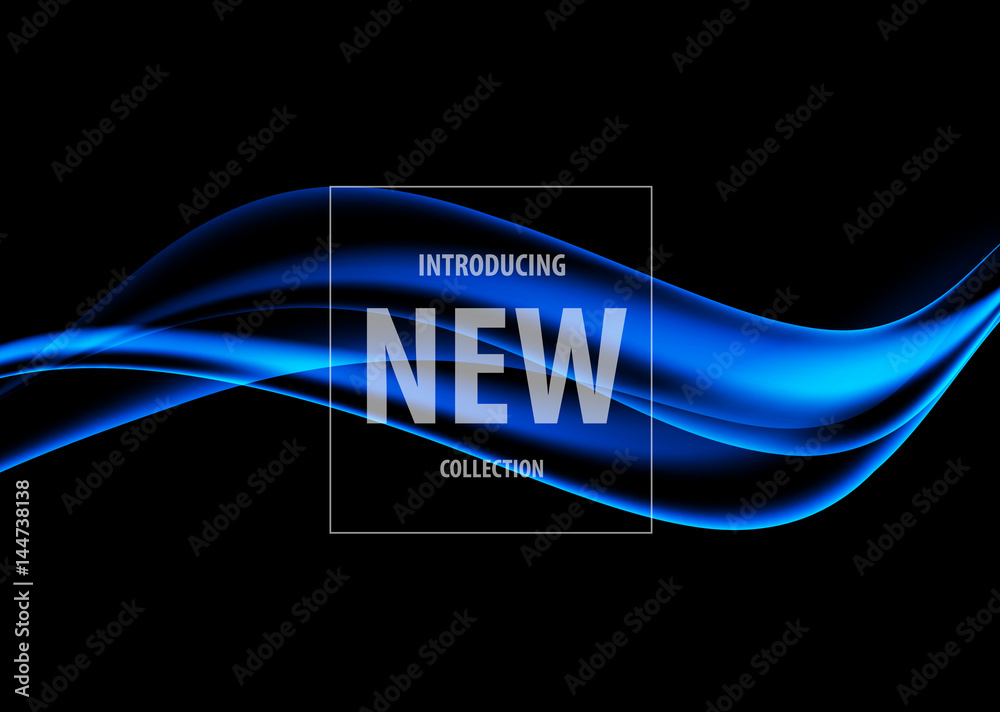 Aufkleber Abstract soft dynamic art design template