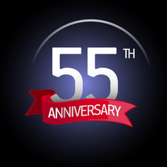 Ribbon anniversary numbers