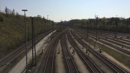 Fototapeta na wymiar Eisenbahngleise, München