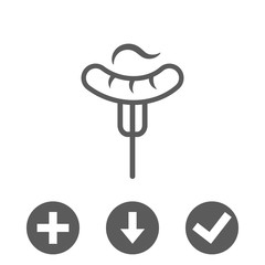 fork and knife icon stock vector illustration flat design