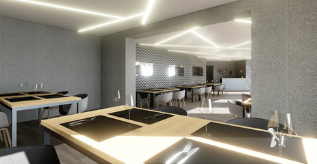 vue 3d restaurant design 02