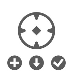 location icon stock vector illustration flat design