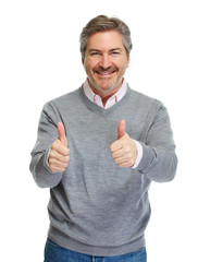Happy man portrait