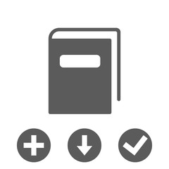 book icon stock vector illustration flat design