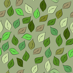 Leaf seamless pattern