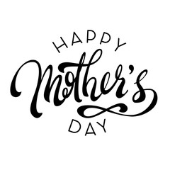 Mother Day lettering. Vector hand drawn illustration.