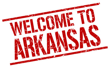 welcome to Arkansas stamp
