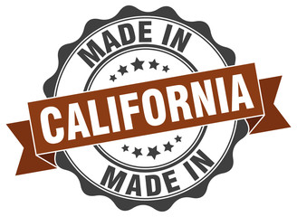 made in California round seal
