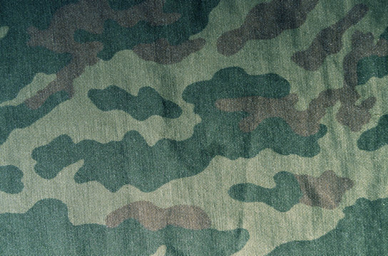 Old camouflage uniform pattern.