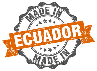 made in Ecuador round seal