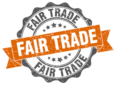 fair trade stamp. sign. seal