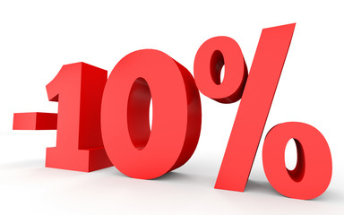 Minus ten percent. Discount 10 %.