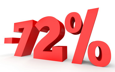 Minus seventy two percent. Discount 72 %.