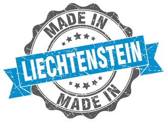 made in Liechtenstein round seal