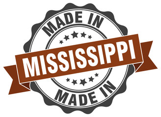 Fototapeta premium made in Mississippi round seal