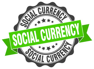 social currency stamp. sign. seal