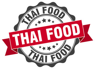 thai food stamp. sign. seal