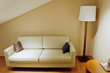 Nice cozy and warm modern livingroom Interior