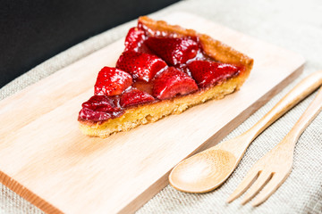 one slice of pie dessert ready to eat