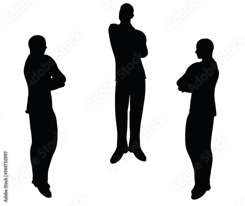 "businessman standing on white background" Stock image and royalty-free