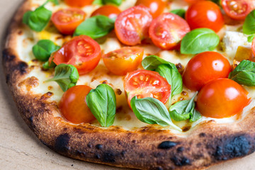 tasty pizza on a the table