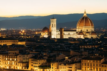 Fototapeta na wymiar View over Florence