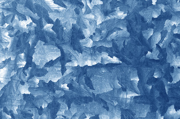 Obraz premium Blue color metal plate pattern.