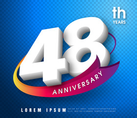 Anniversary emblems 1 anniversary template design