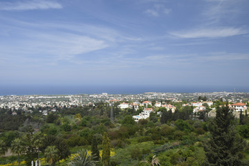 Obraz premium View to the North East over the Kyrenia town