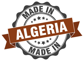 made in Algeria round seal