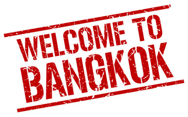 welcome to Bangkok stamp