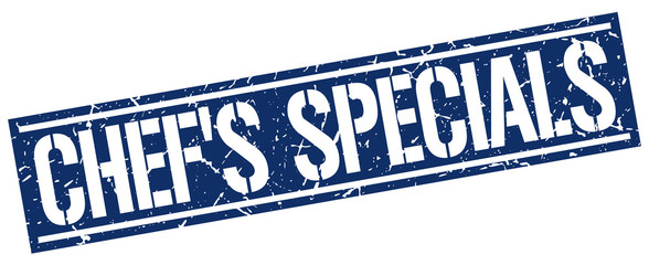 chef's specials square grunge stamp