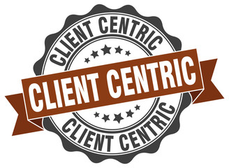 client centric stamp. sign. seal