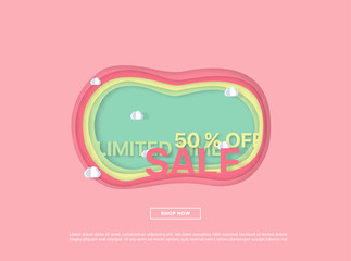 Colorful sale background. 