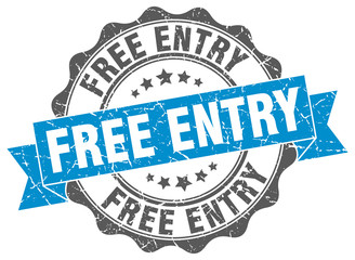 Obraz premium free entry stamp. sign. seal