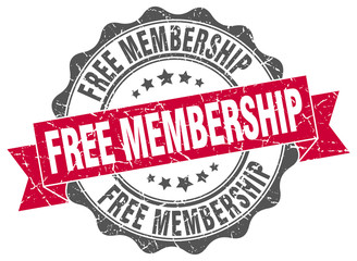 Obraz premium free membership stamp. sign. seal