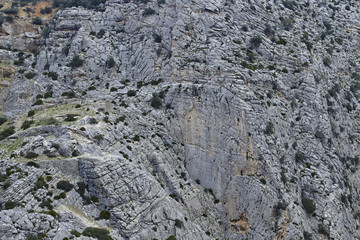 Rocky landscape of the Valle del Hoyo mountains