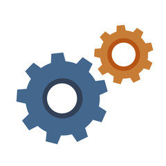 Gear icon with place for your text. Vector illustration