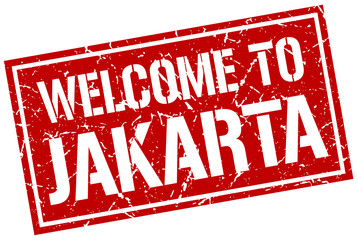 welcome to Jakarta stamp