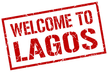 welcome to Lagos stamp