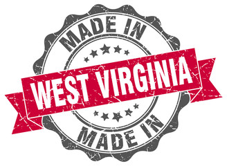 Obraz premium made in West Virginia round seal