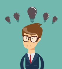 Business concept no ideas